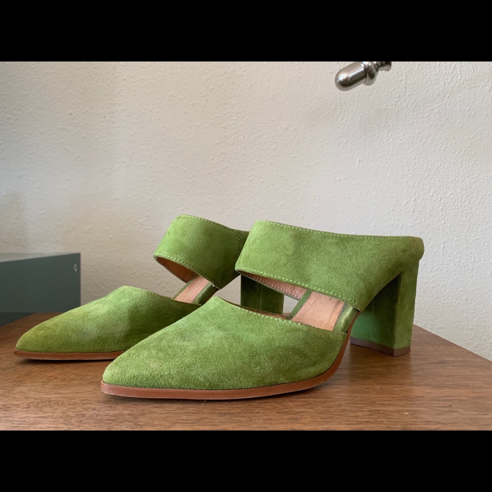 Intentionally Blank Missy Velvet/Suede Slide Heel
